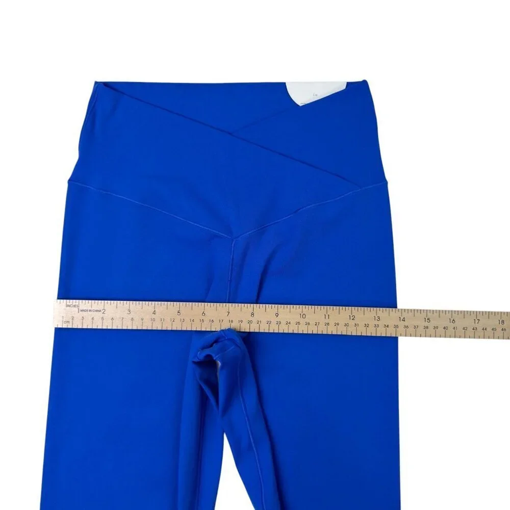 Offline by Aerie Real Me 7/8 High Rise Crossover Leggings Blue Size L NWT